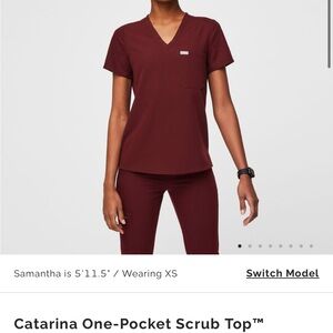 Figs Catarina One-Pocket Scrub Top